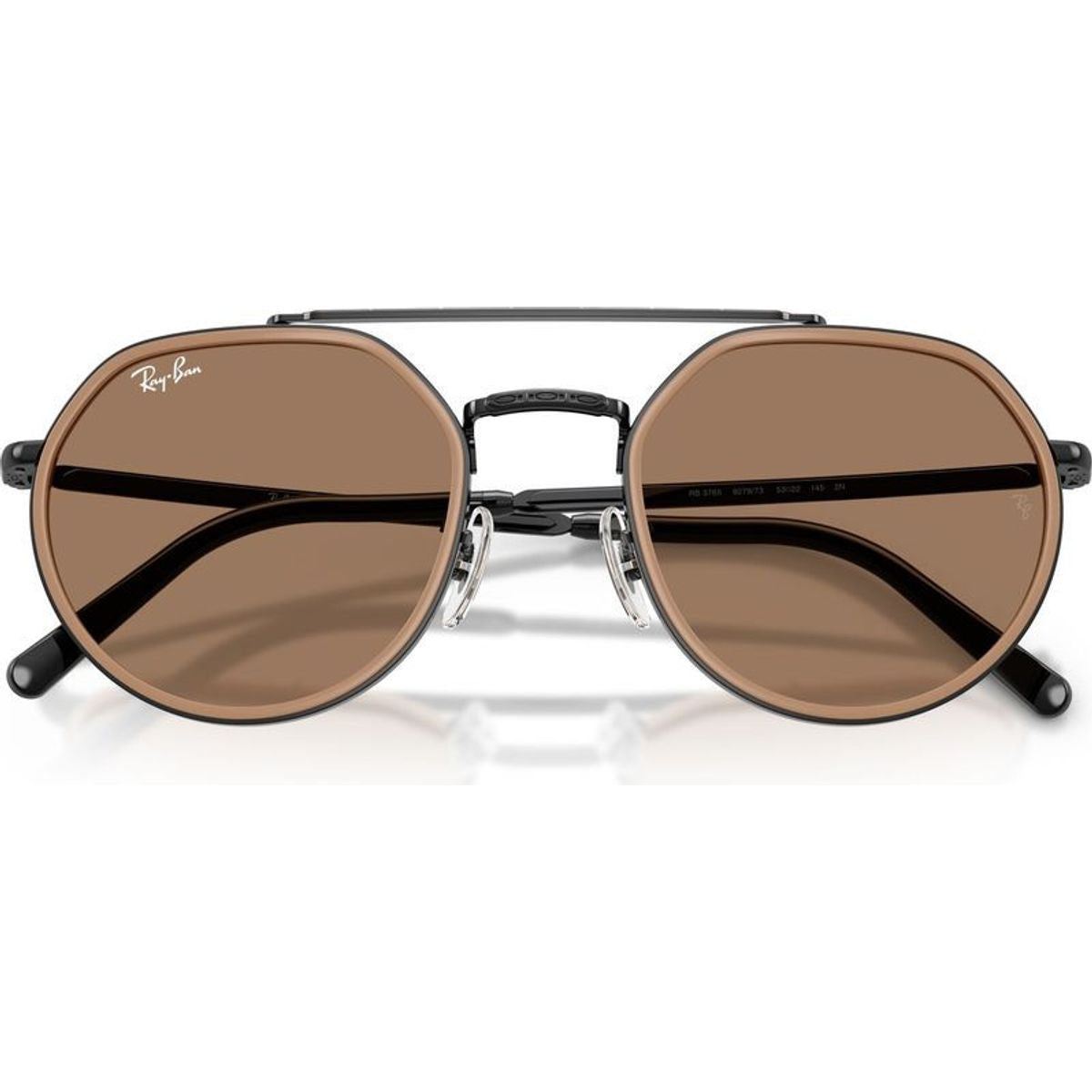 RB3765, Black/Brown Glass Lenses