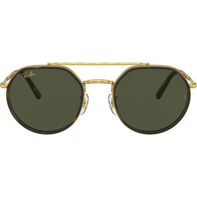 RB3765, Legend Gold/Green Glass Lenses