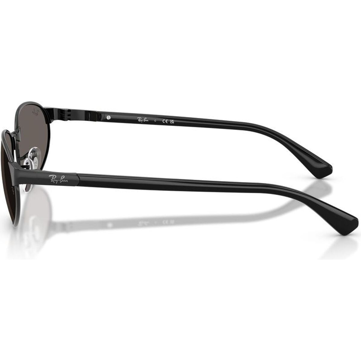RB3777, Black/Dark Grey Glass Lenses 59 Eye Size