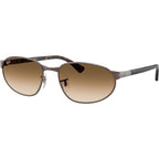 RB3777, Copper/Clear Brown Gradient Glass Lenses 56 Eye Size