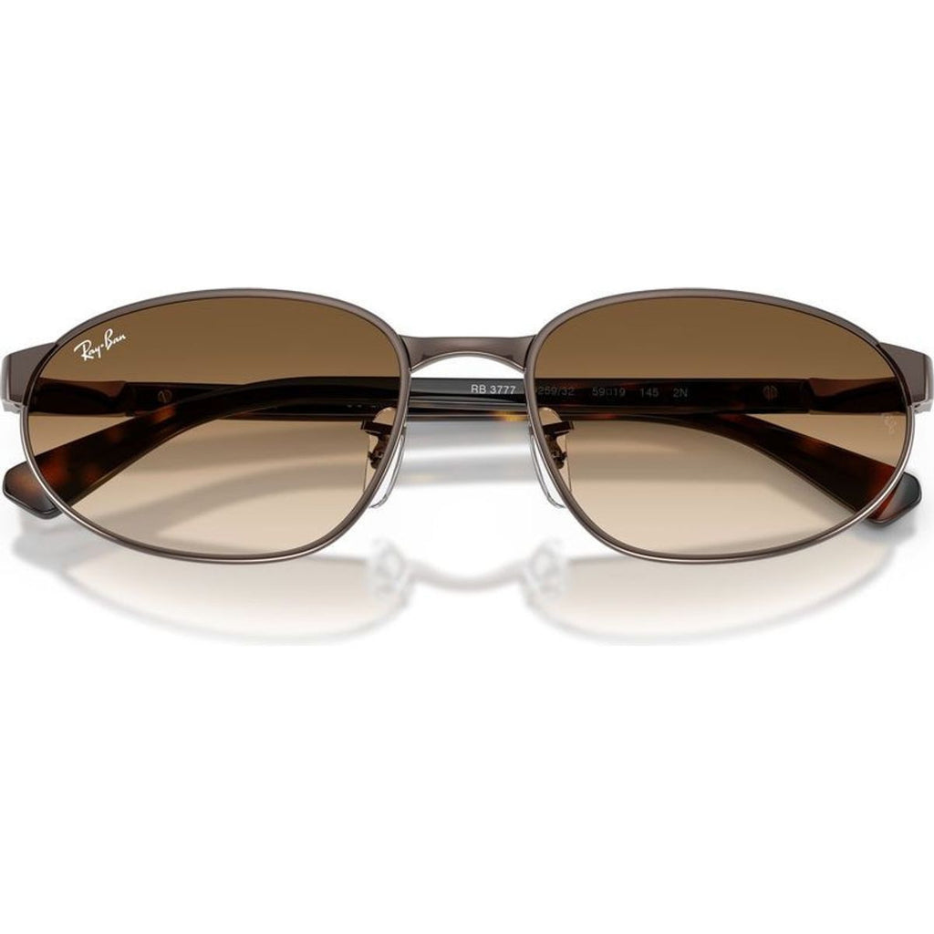 RB3777, Copper/Clear Brown Gradient Glass Lenses 56 Eye Size