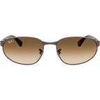 RB3777, Copper/Clear Brown Gradient Glass Lenses 56 Eye Size