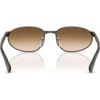 RB3777, Copper/Clear Brown Gradient Glass Lenses 56 Eye Size