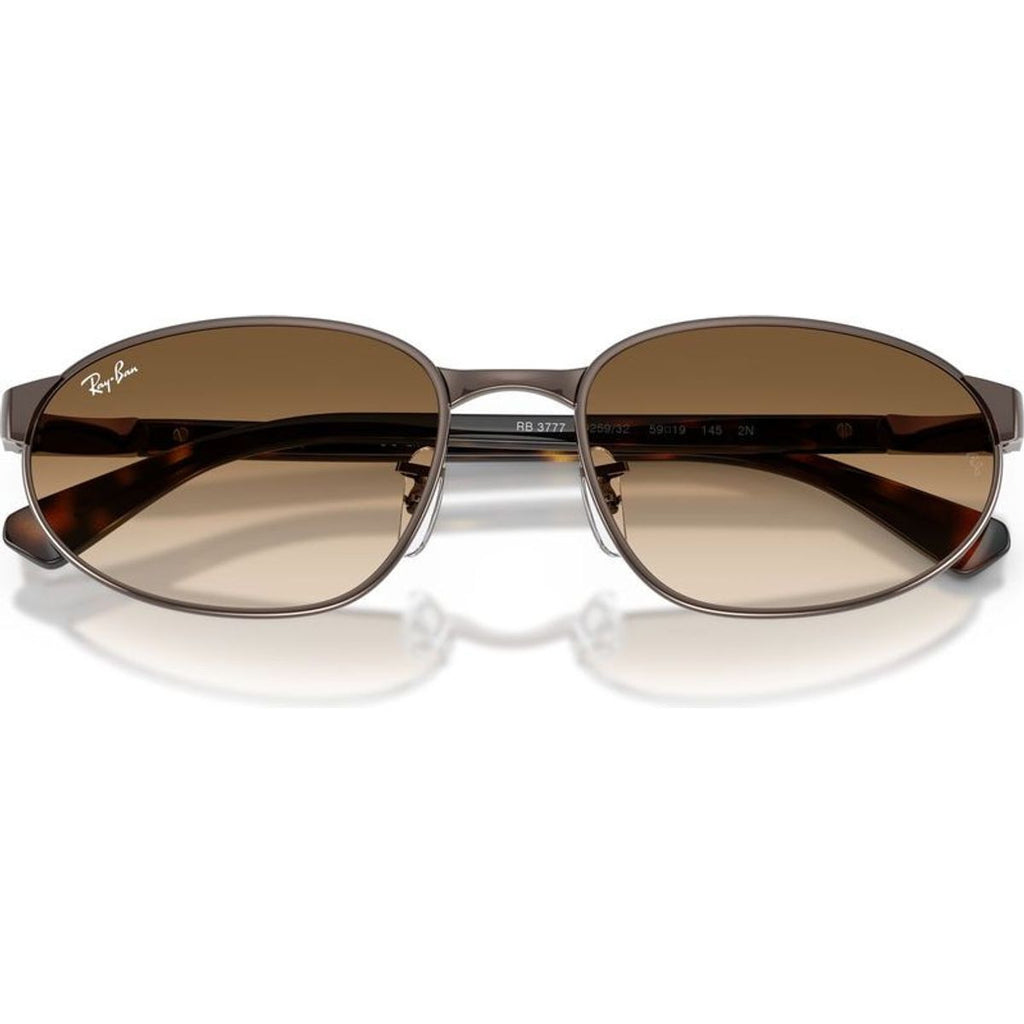 RB3777, Copper/Clear Brown Gradient Glass Lenses 59 Eye Size