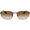 RB3777, Copper/Clear Brown Gradient Glass Lenses 59 Eye Size