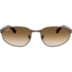 RB3777, Copper/Clear Brown Gradient Glass Lenses 59 Eye Size