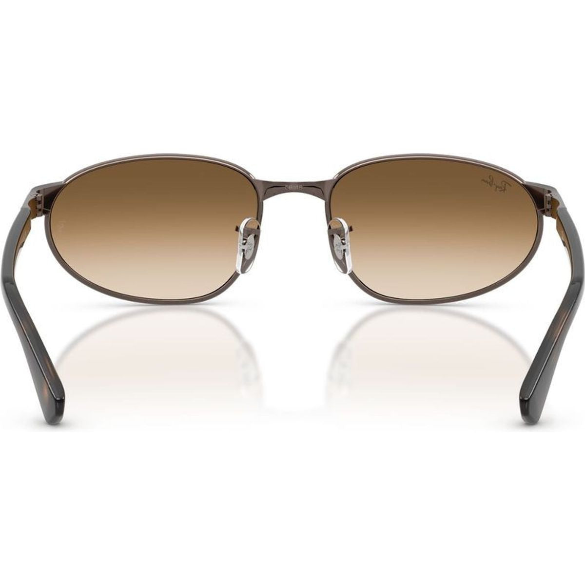 RB3777, Copper/Clear Brown Gradient Glass Lenses 59 Eye Size