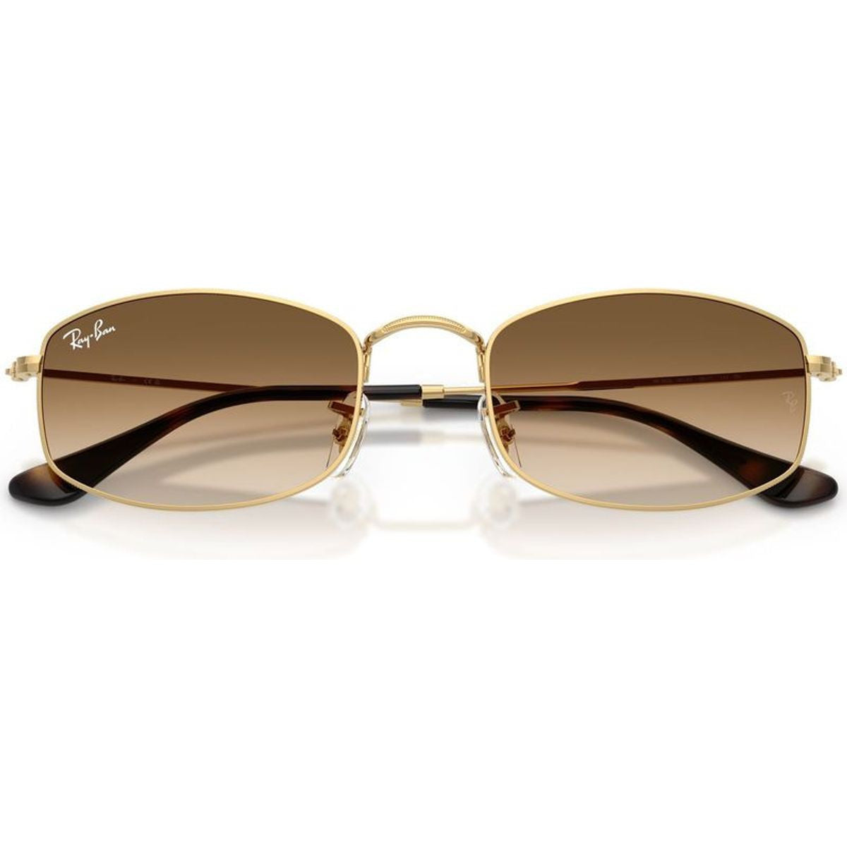 RB3832, Arista/Brown Clear Gradient Glass Lenses 55 Eye Size