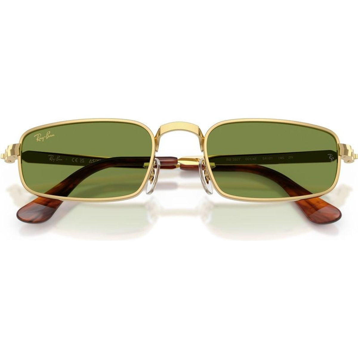 RB3927, Arista/Light Green Glass Lenses
