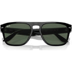 RB4407, Black Transparent/Dark Green Lenses