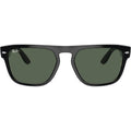 RB4407, Black Transparent/Dark Green Lenses