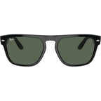 RB4407, Black Transparent/Dark Green Lenses