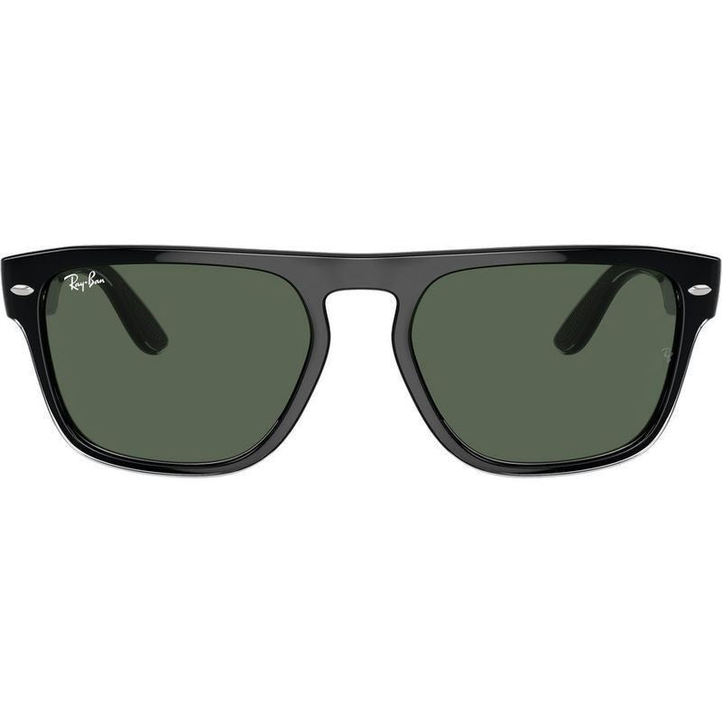 RB4407, Black Transparent/Dark Green Lenses