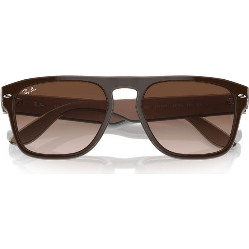 RB4407, Brown and Transparent Beige/Brown Gradient Lenses