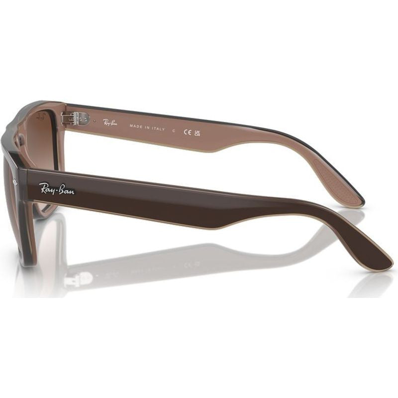 RB4407, Brown and Transparent Beige/Brown Gradient Lenses