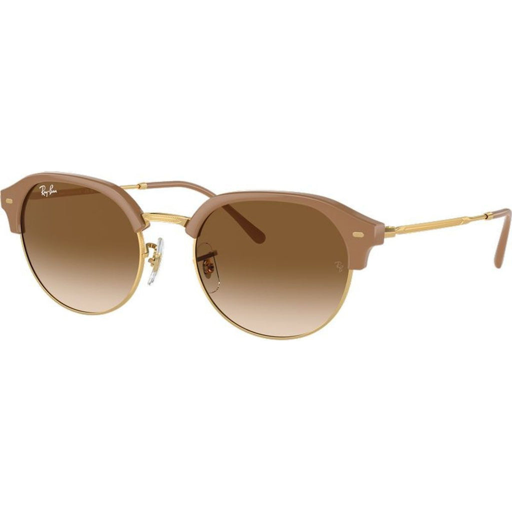 RB4429, Beige on Arista/Light Brown Gradient Glass Lenses 55 Eye Size