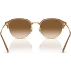 RB4429, Beige on Arista/Light Brown Gradient Glass Lenses 55 Eye Size