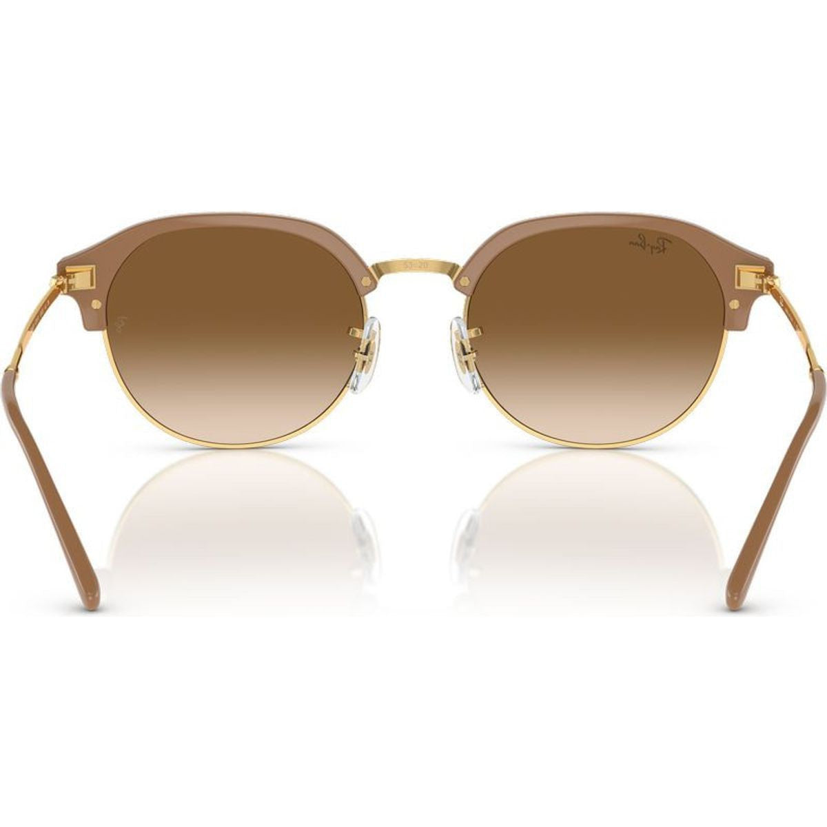 RB4429, Beige on Arista/Light Brown Gradient Glass Lenses 55 Eye Size