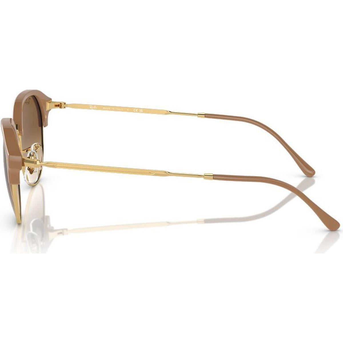 RB4429, Beige on Arista/Light Brown Gradient Glass Lenses 55 Eye Size