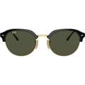 RB4429, Black on Arista/Green Glass Lenses 53 Eye Size