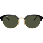 RB4429, Black on Arista/Green Glass Lenses 53 Eye Size