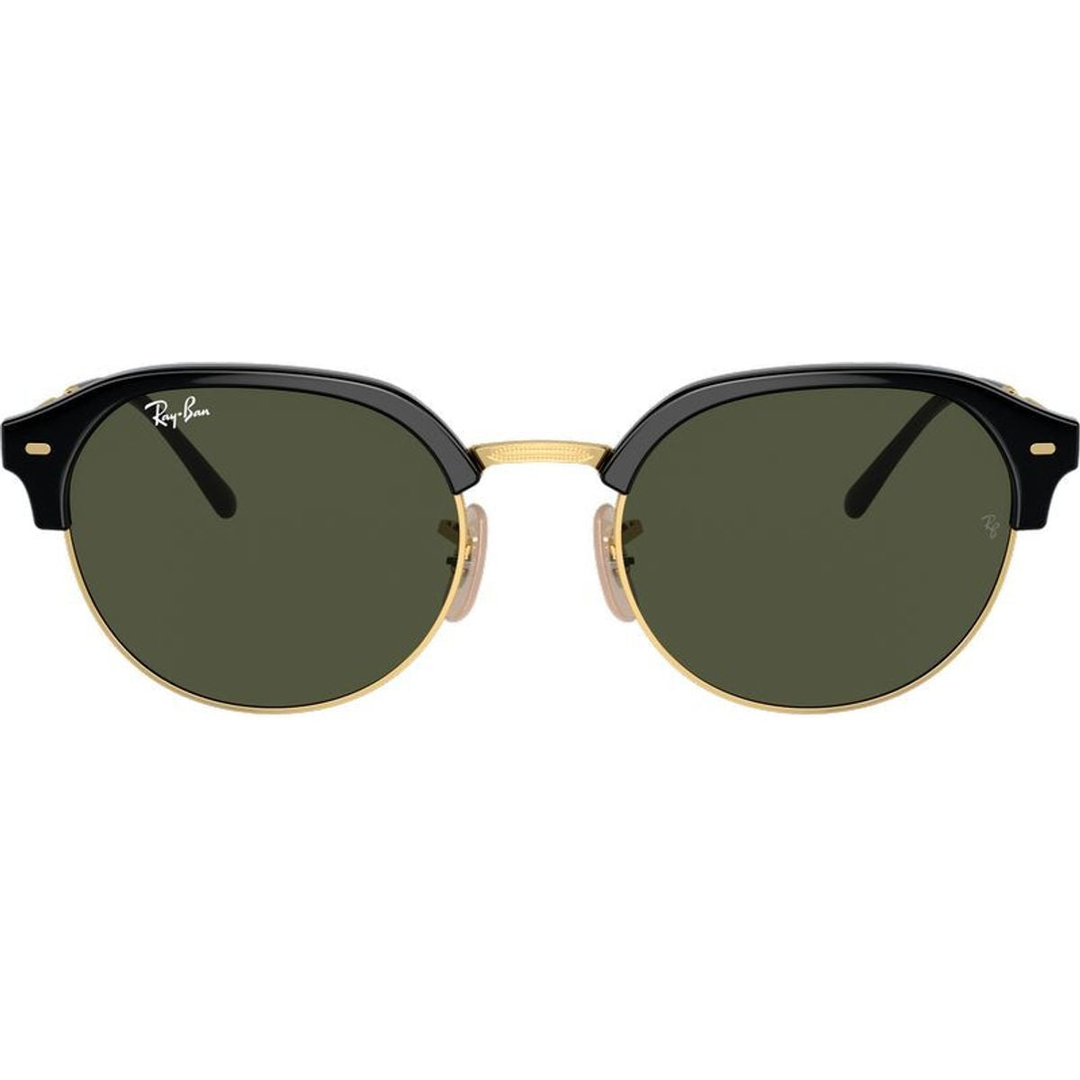 RB4429, Black on Arista/Green Glass Lenses 55 Eye Size