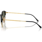 RB4429, Black on Arista/Green Glass Lenses 55 Eye Size