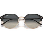 RB4429, Dark Grey on Rose Gold/Grey Gradient Glass Lenses 55 Eye Size