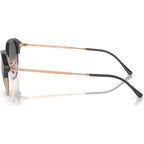 RB4429, Dark Grey on Rose Gold/Grey Gradient Glass Lenses 55 Eye Size