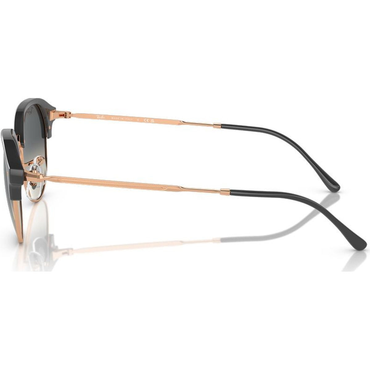 RB4429, Dark Grey on Rose Gold/Grey Gradient Glass Lenses 55 Eye Size