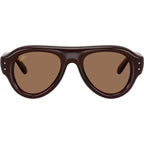 RB4925, Transparent Brown/Dark Brown Lenses 52 Eye Size