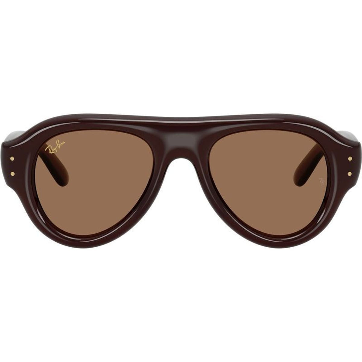 RB4925, Transparent Brown/Dark Brown Lenses 52 Eye Size