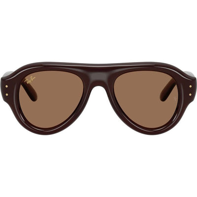 RB4925, Transparent Brown/Dark Brown Lenses 52 Eye Size
