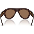 RB4925, Transparent Brown/Dark Brown Lenses 52 Eye Size