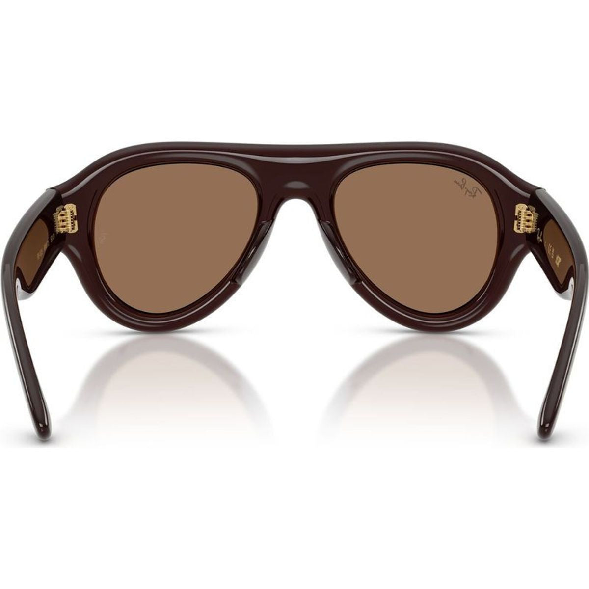 RB4925, Transparent Brown/Dark Brown Lenses 52 Eye Size