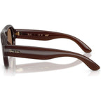 RB4925, Transparent Brown/Dark Brown Lenses 52 Eye Size