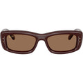 RB4944, Transparent Brown/Dark Brown Lenses