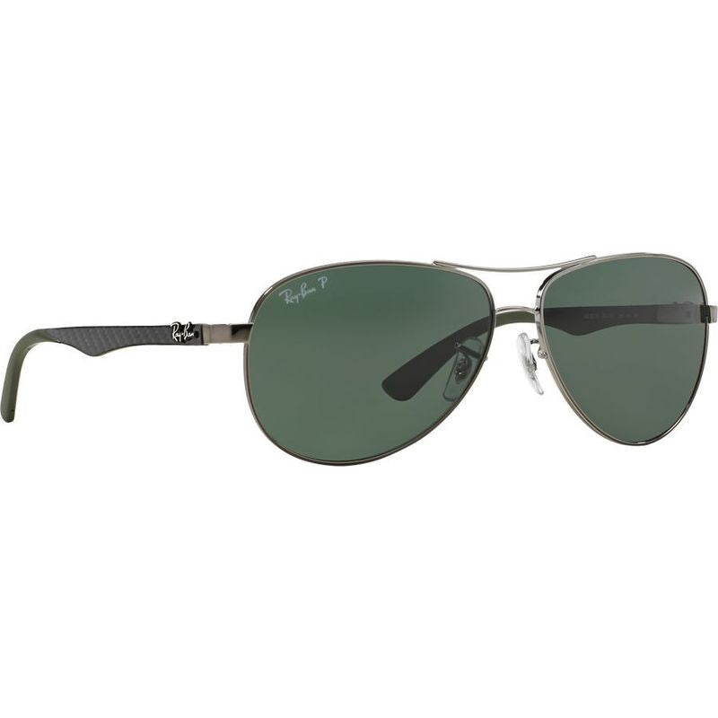 RB8313, Gunmetal/Green Polarised Lenses 61 Eye Size
