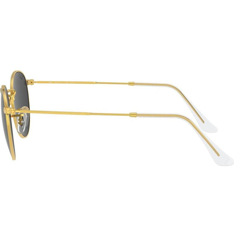 Round Metal RB3447, Gold/Black Polarised Glass Lenses 50 Eye Size
