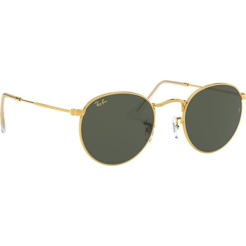 Round Metal RB3447, Legend Gold/Green Glass Lenses 53 Eye Size