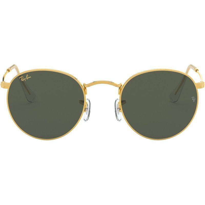 Round Metal RB3447, Legend Gold/Green Glass Lenses 50 Eye Size