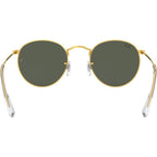 Round Metal RB3447, Legend Gold/Green Glass Lenses 53 Eye Size