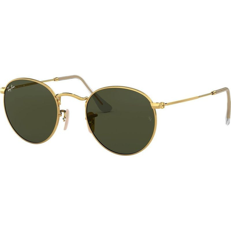 Round Metal RB3447, Arista/Green Glass Lenses 50 Eye Size