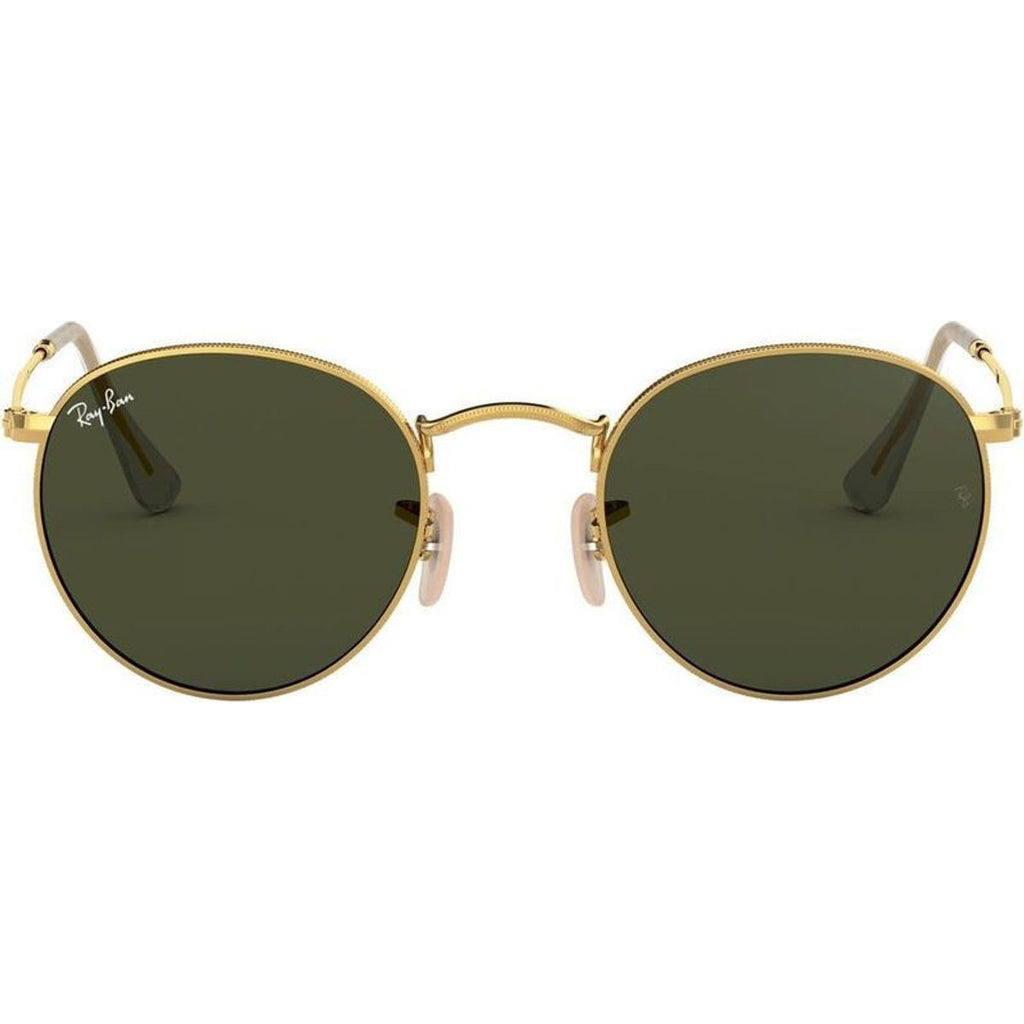 Round Metal RB3447, Arista/Green Glass Lenses 53 Eye Size