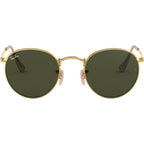Round Metal RB3447, Arista/Green Glass Lenses 53 Eye Size