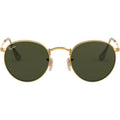 Round Metal RB3447, Arista/Green Glass Lenses 50 Eye Size