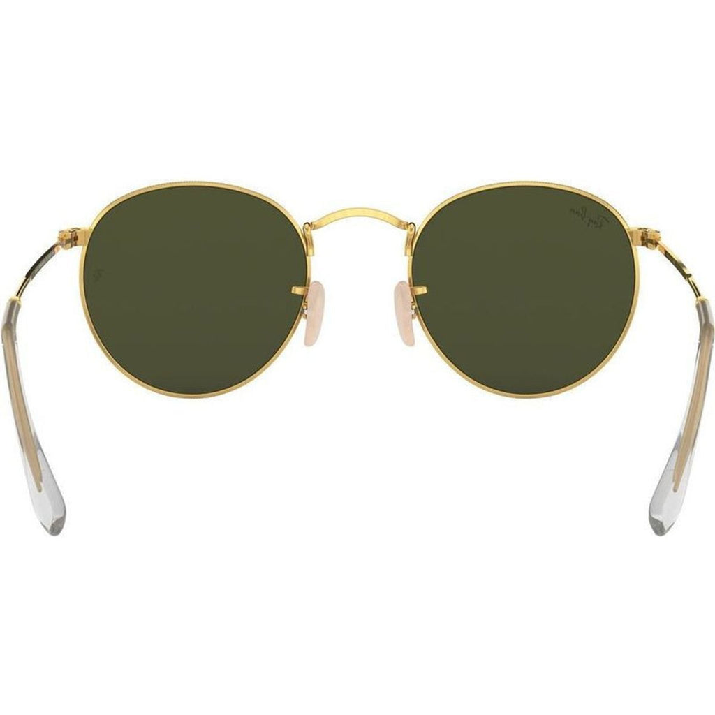 Round Metal RB3447, Arista/Green Glass Lenses 53 Eye Size