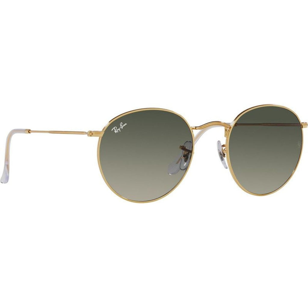 Round Metal RB3447, Gold/Grey Gradient Glass Lenses 53 Eye Size