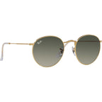 Round Metal RB3447, Gold/Grey Gradient Glass Lenses 53 Eye Size