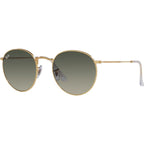 Round Metal RB3447, Gold/Grey Gradient Glass Lenses 53 Eye Size